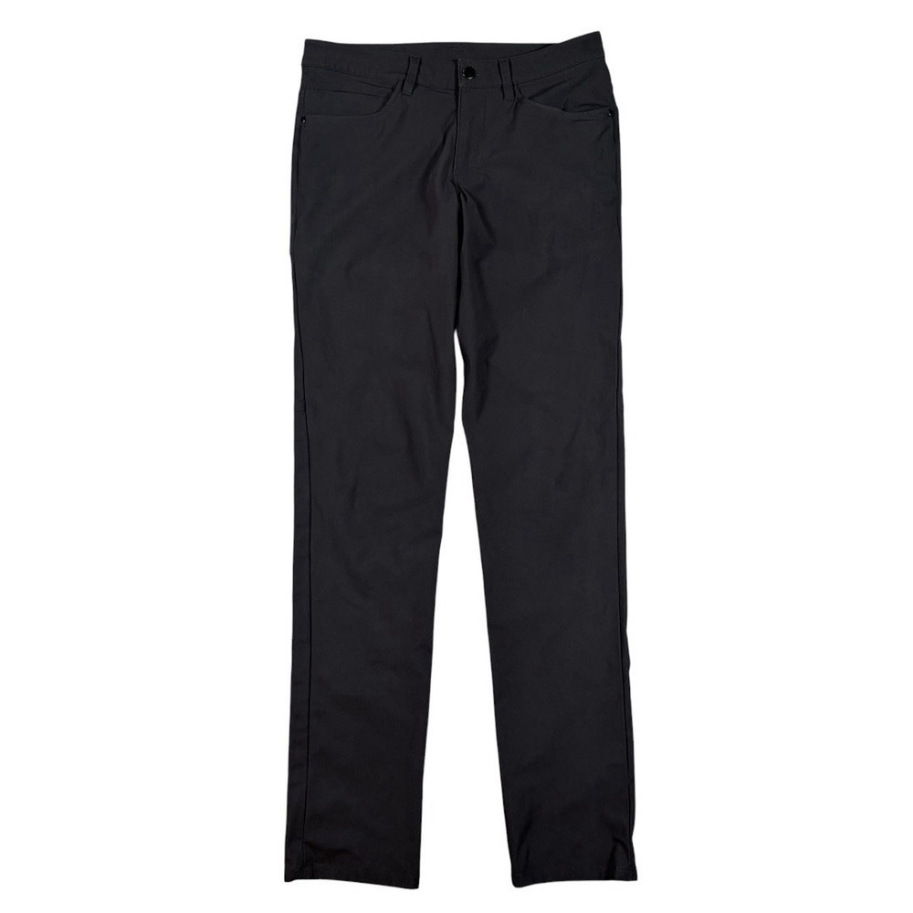 Lululemon Mens Commission Pants Classic Fit Warpstreme 30(31)x35 Black Golf